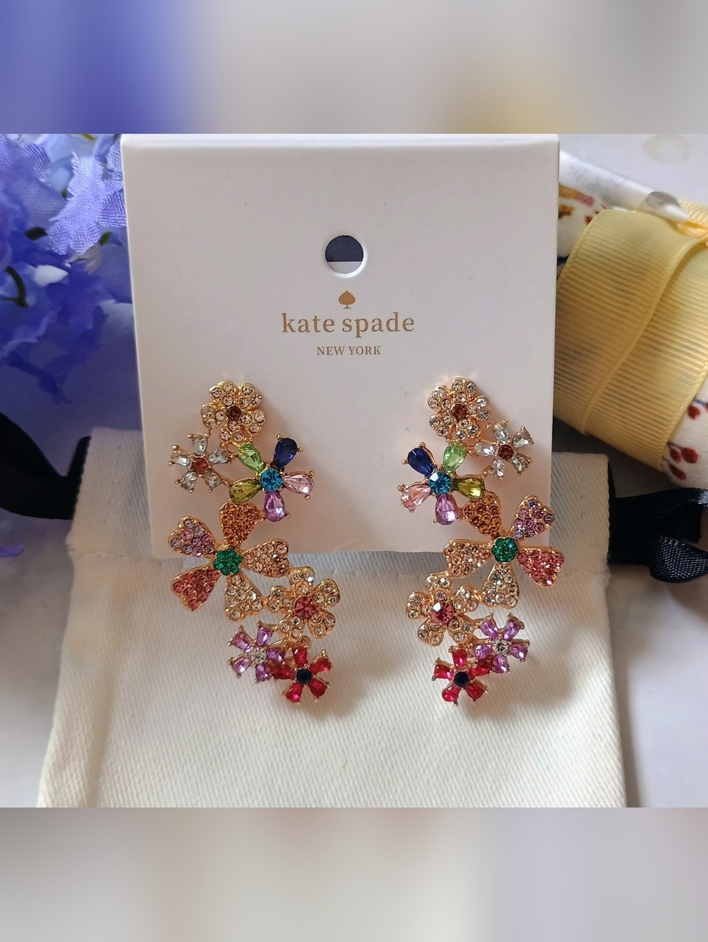 Kate Spade Limited Edition Earrings Colorful Flowers